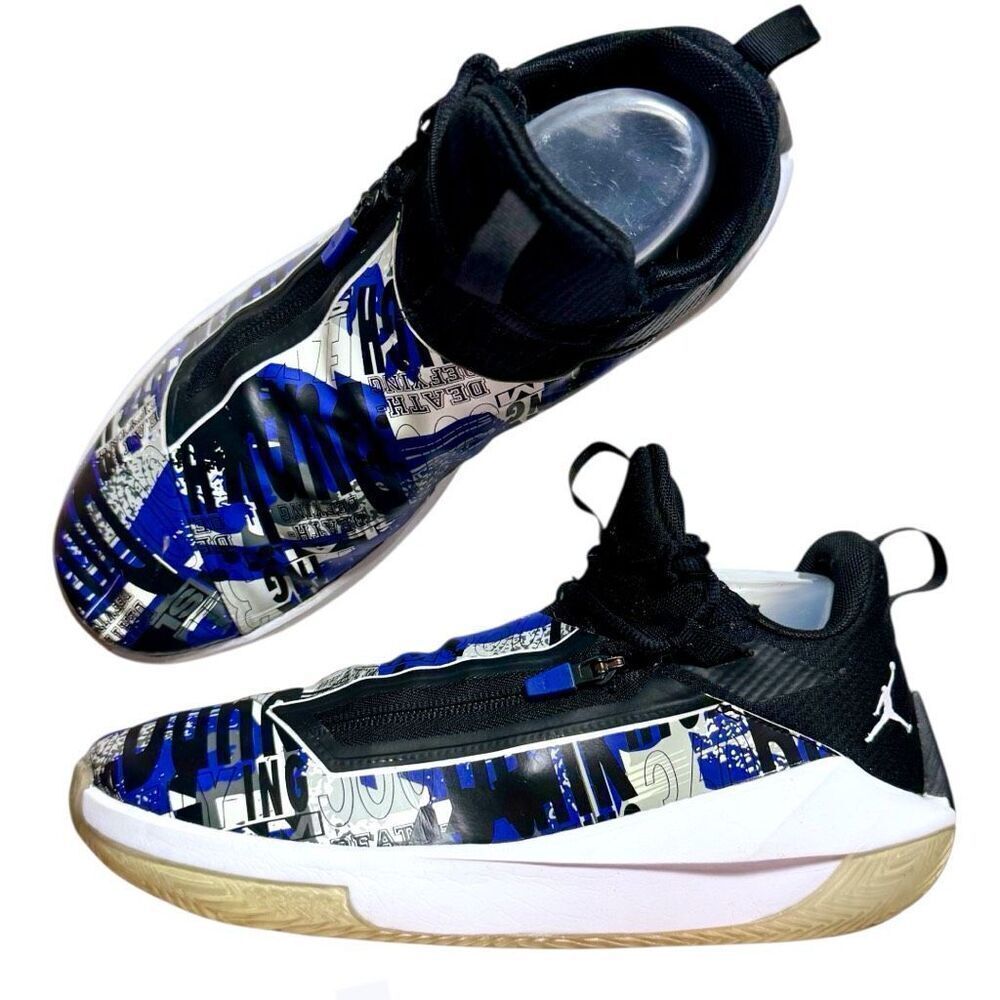 Air Jordan Jumpman Hustle 'Dark Concord' Basketball Shoes AQO397-500 Size 9.5 - Picture 3 of 16
